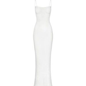 SKIMS White Lace Maxi Dress